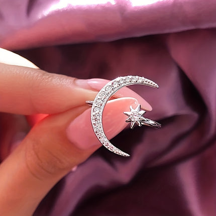 Minimalist Crescent Moon Ring