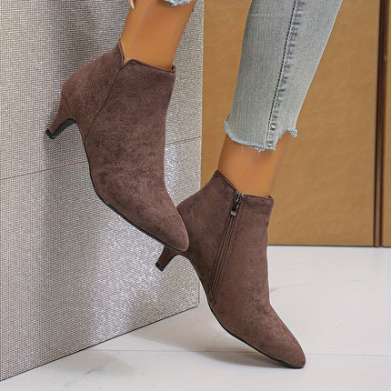 Elegant Pointed Toe Ankle Boots