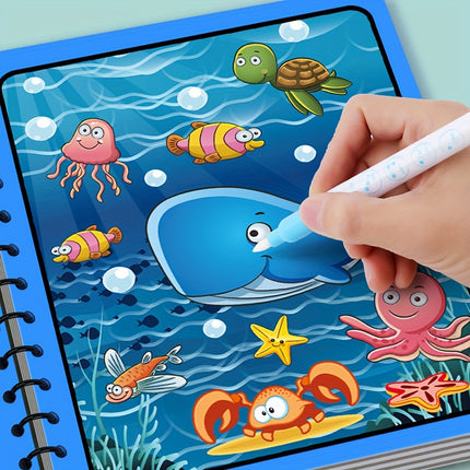 Reusable Magic Water Coloring Books - Monti Bargains
