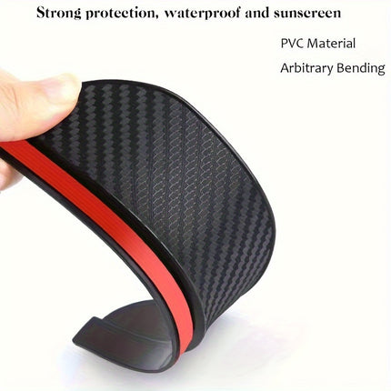 Carbon Fiber Rearview Mirror Rain Shields - Set of 2