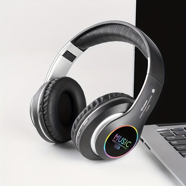 Upgraded Wireless Headphones – Deep Bass, Foldable, Built-In Mic