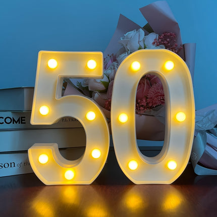 Shine Bright with LED Birthday Number Sign!