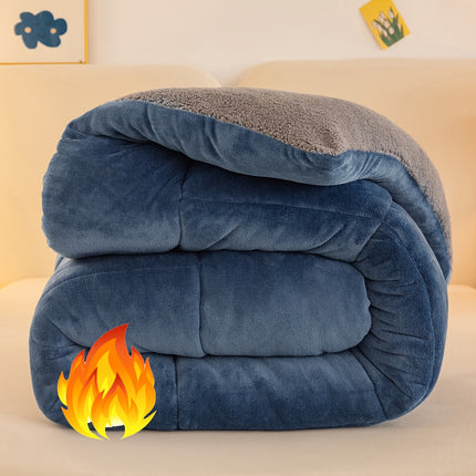 Industrial Sherpa Fleece Quilted Comforter - Thick & Cozy