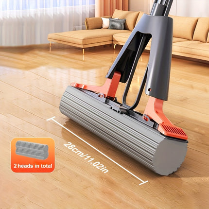 Hand-Free Wash Sponge Mop Set