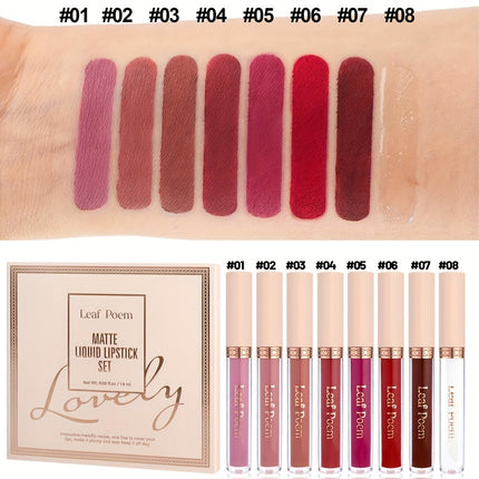 8-Piece Matte Liquid Lipstick Set