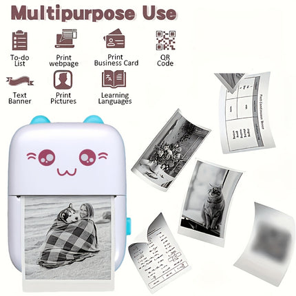 Mini Wireless Inkless Photo Printer