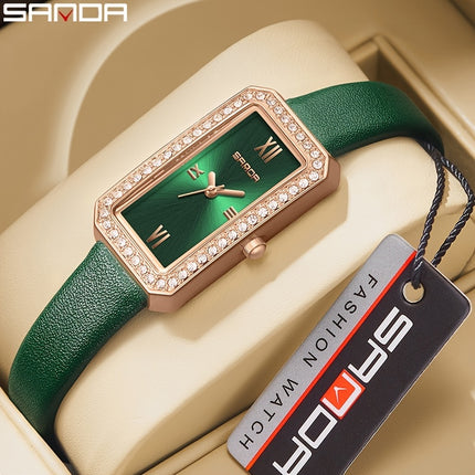 SANDA Women's Rectangular Quartz Watch