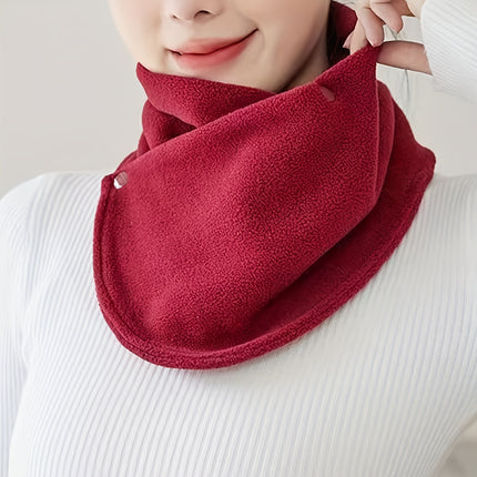 Classic Solid Color Velvet Neck Gaiter
