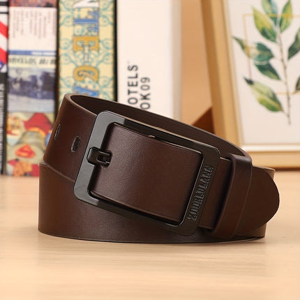 Men's Black PU Leather Jeans Belt