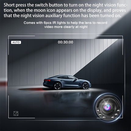 1080p HD Dash Cam with Suction Mount & Crash Lock