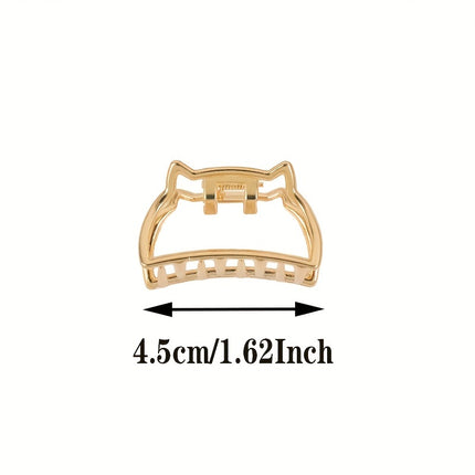 Hollow Heart Metal Hair Clips