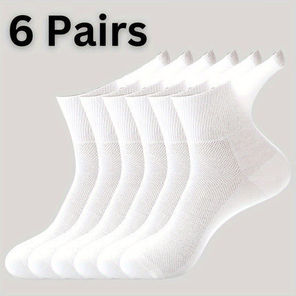 Men's Breathable Cotton Mid-Calf Socks
