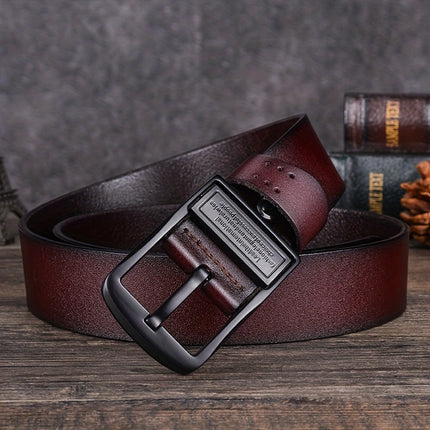 Men's Black Leather Belt