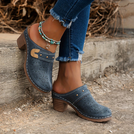Floral Pattern Women's Clogs