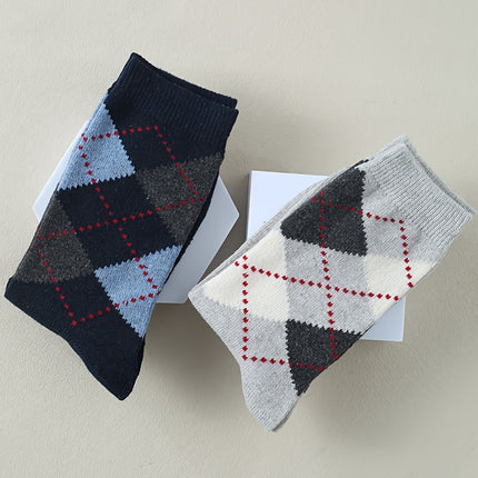 Men's Plaid Thermal Crew Socks
