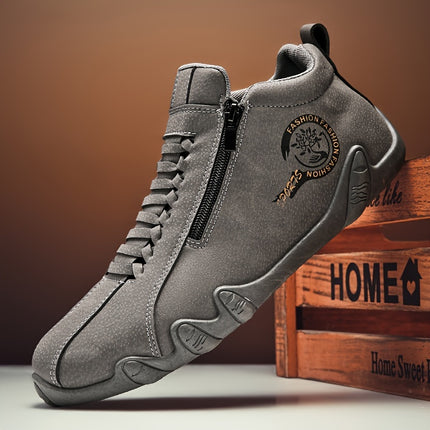Men’s High-Top Sneakers with Zipper