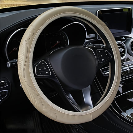 Premium Faux Leather Steering Wheel Cover - Anti-Slip Style