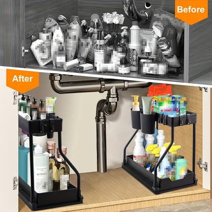 2-Tier Large Capacity Pull-Out Organizer