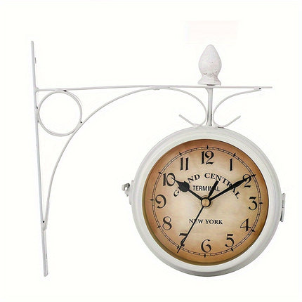 Retro Wall Clock - Elegant Outdoor Patio Timepiece
