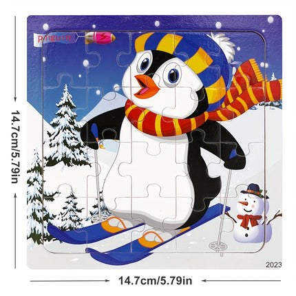 20-Piece Wooden Jigsaw Puzzles – Fun Learning for Kids! - Monti Bargains