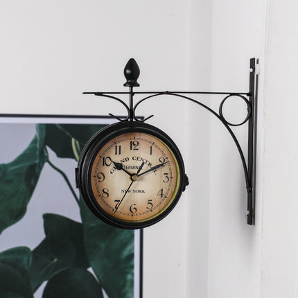 Retro Wall Clock - Elegant Outdoor Patio Timepiece