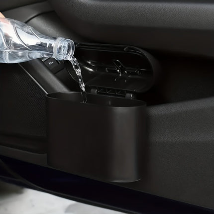 Leak-Proof Car Trash Can with Lid – Durable & Convenient
