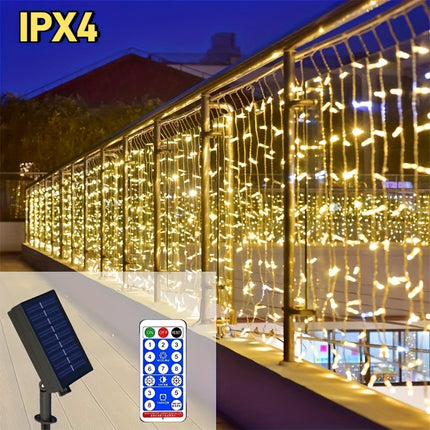 Solar Curtain Lights - Stunning Outdoor Atmosphere 5.0meter x 60cm