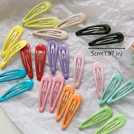 Y2K Candy Color Hair Clips Set