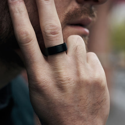 PANASH 8MM Titanium Steel Ring