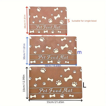 Quick-Dry Absorbent Dog Feeding Mat – Non-Slip & Stain-Resistant - Monti Bargains