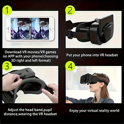 3D VR Glasses for Smartphones – Gaming & Movie Experience