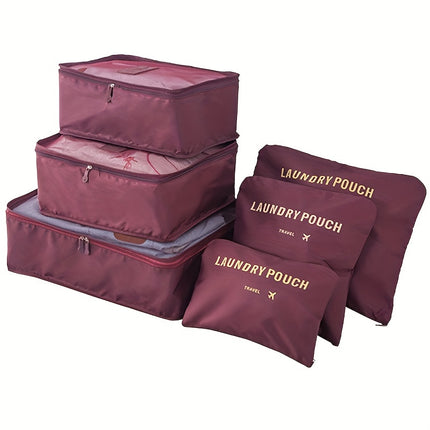 6-Piece Travel Packing Cubes Set