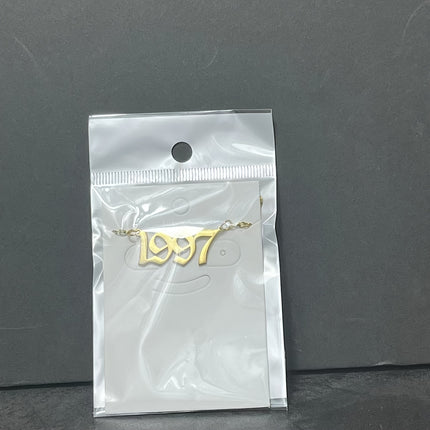 Custom Birth Year Stainless Steel Necklace