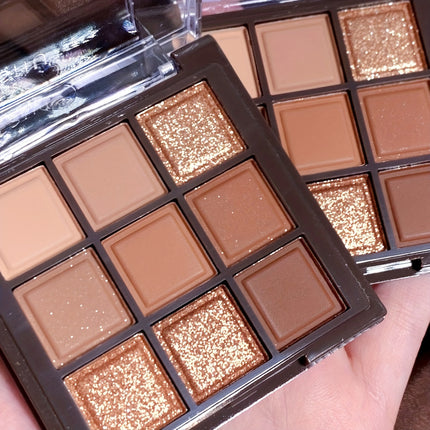 9-Color Chocolate Brown Eyeshadow Palette