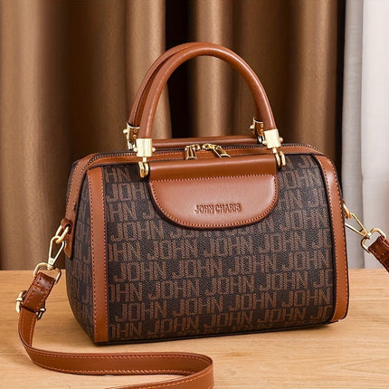Fashionable Boston Tote – Chic Crossbody Bag for Moms - Monti Bargains
