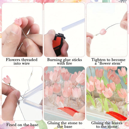 DIY Tulip Flower 3D Illusion Night Light - Heartfelt Gift