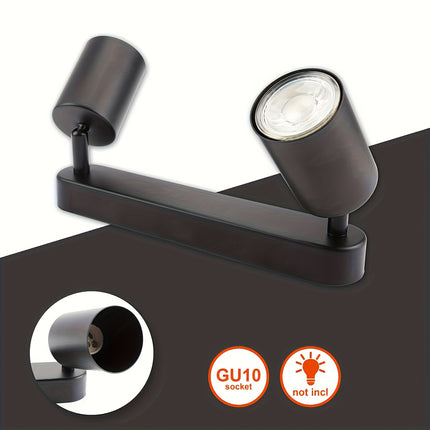 LED Rotating Ceiling Spotlight – Vintage 2-Bulb Design