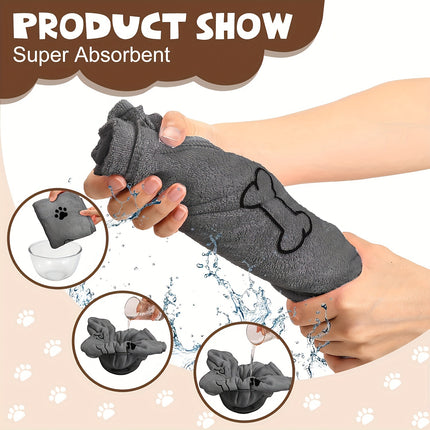 Quick-Dry Pet Bath Towel - Monti Bargains