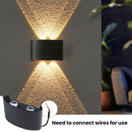 PIBAOGU 4W LED Wall Sconce - Waterproof, Modern Design