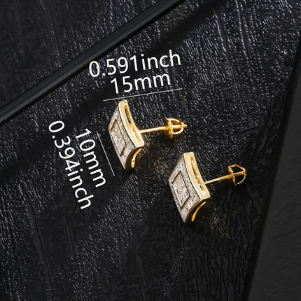 KRKC&CO Luxury Hip Hop Stud Earrings