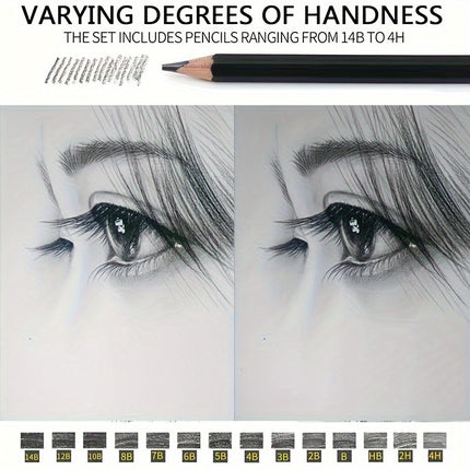 Professional Sketching Pencil Set: Perfect for Artists & Students