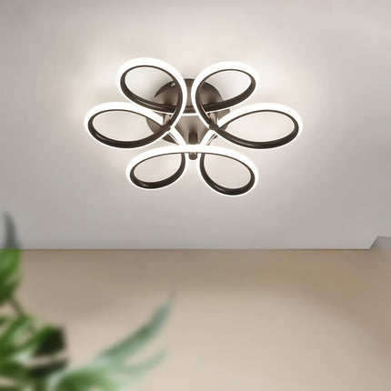 Flower Shape LED Ceiling Light – Modern Flush Mount Chandelier