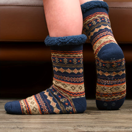 Men’s Sherpa-Lined Indoor Slippers