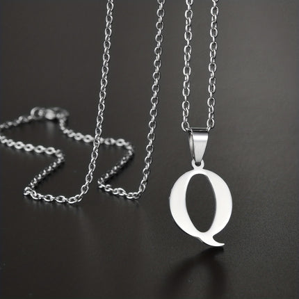 Minimalist Alphabet Stainless Steel Necklace