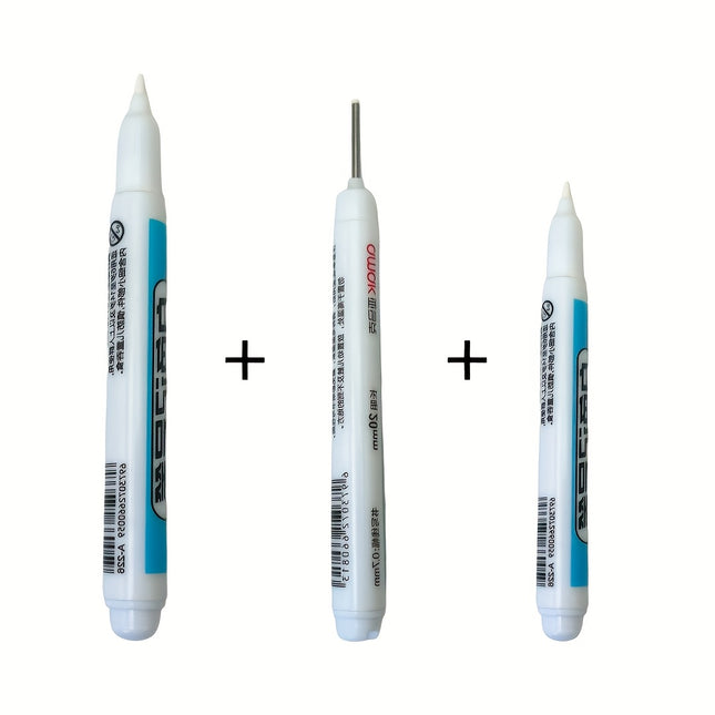 3pcs White Marker Pens for Crafts