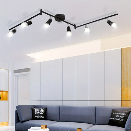 Modern Ceiling Spotlight – 6x6W Adjustable LED Bulbs