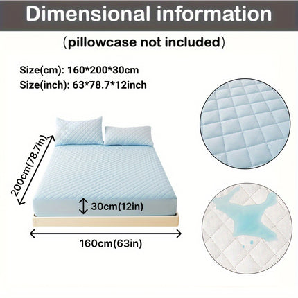 3-Layer Quilted Waterproof Fitted Sheet Protector