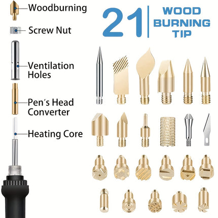 37pcs Wood Burning Kit for Beginners