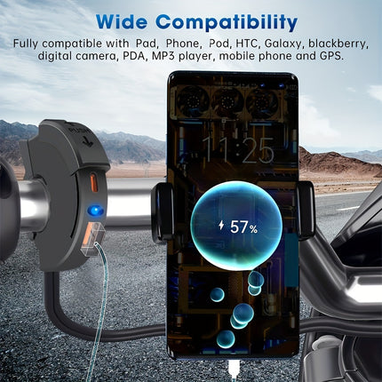 Motorcycle Fast USB Charger – Dual Ports for All Devices