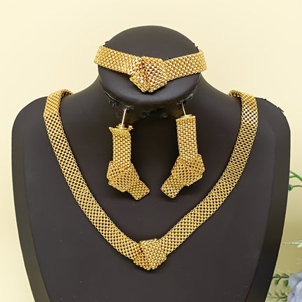 Classic 3pcs Knotted Jewelry Set